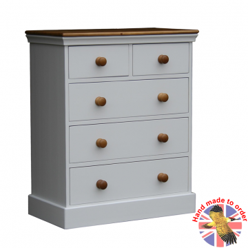 Wiltshire Bedroom Chest 2 over 3 Drawer Soft Cotton